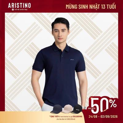Áo polo nam tay ngắn ARISTINO BUSINESS thiết kế trang trọng, màu sắc nam tính, lịch sự 1PS003AZ