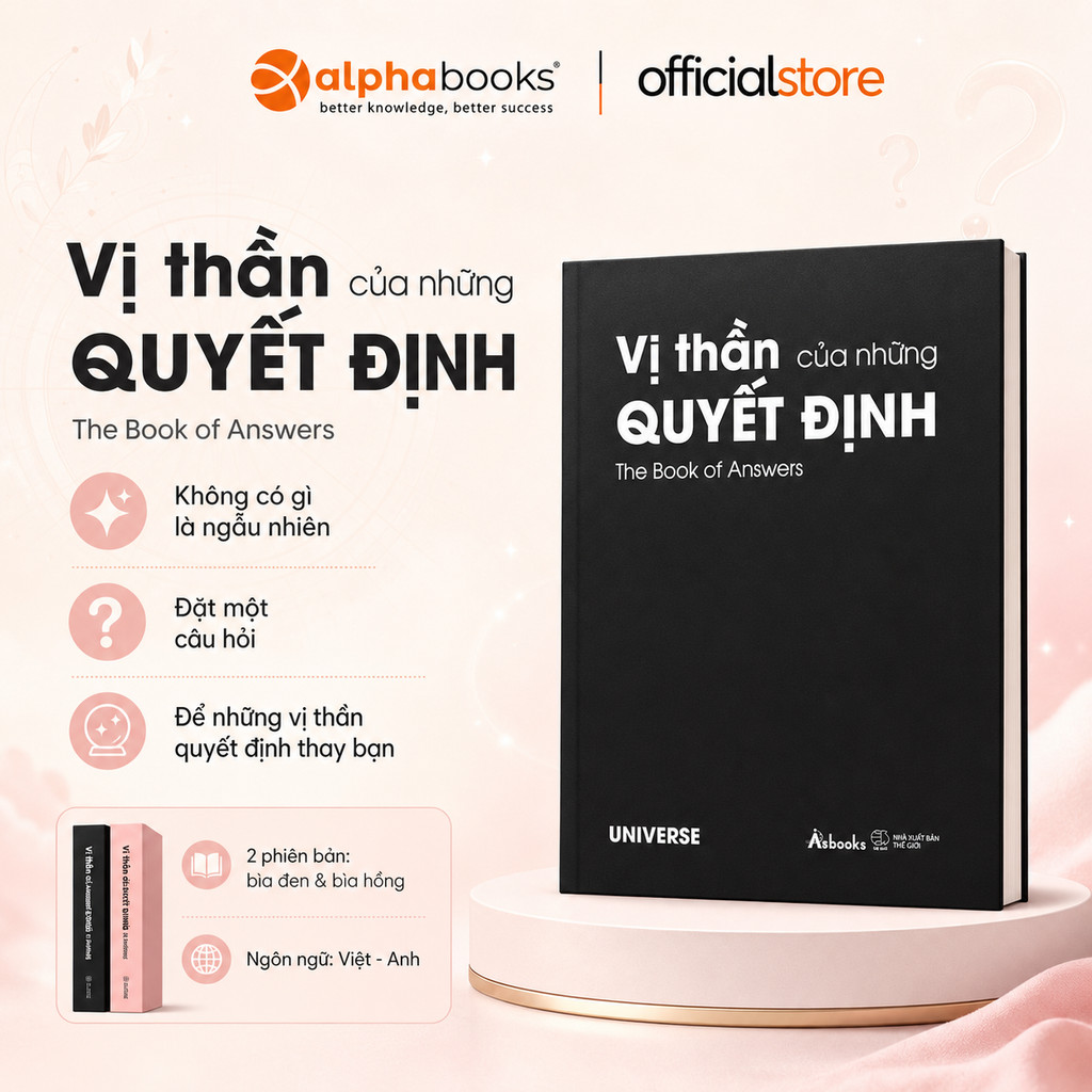 Sách - Vị Thần Của Những Quyết Định - The Book Of Answers - Bản Bìa Đen - AZ