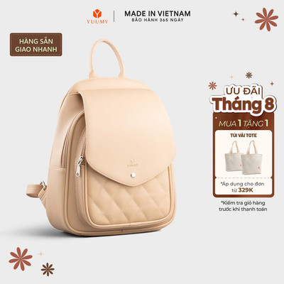Balo Yuumy (Thời trang nữ đựng phối nắp gập - Balo da Seasand YBA108) Bagsmart