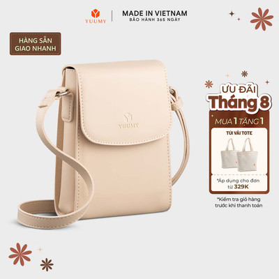 Túi Yuumy (Thời trang nữ dáng đứng - Túi đeo chéo da YN293) Bagsmart