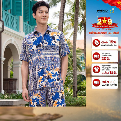 Bộ quần áo lanh nam May 10 mã 060126245ON 3