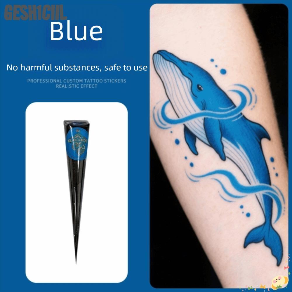 GESH1CIIL Henna Tattoo Cream, Hình nón dán Henna bán vĩnh viễn tạm thời, Nghệ thuật cơ thể Dễ sử dụn