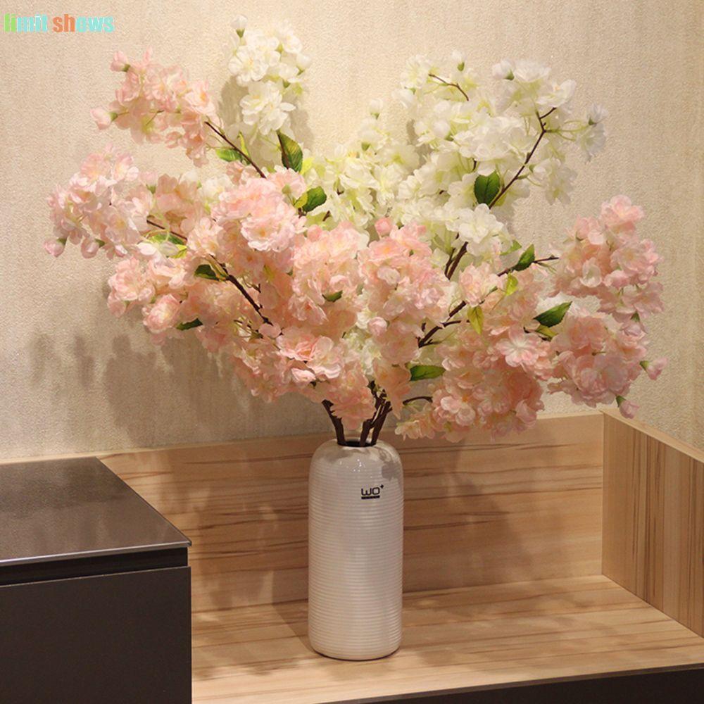GIỚI HẠN SHOWS Cherry Blossom Table Silk 4 Nhánh 1PC Hoa Giả