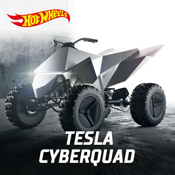 Hotwheels Hotwheels Hợp Kim Xe Mô Hình Tesla Cyberquad Tesla Cyberquad Xe Máy Đồ Chơi Mô Hình