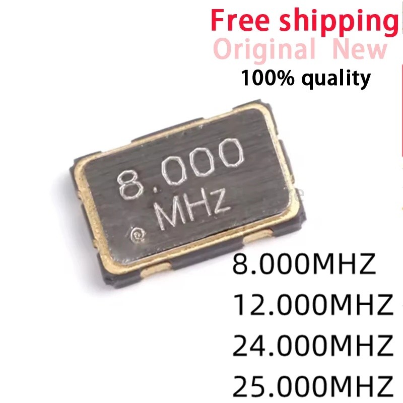 10 Cái / lốc 5032 SMD Active Crystal Oscillator 8,000 MHz 8Mhz 12.000Mhz 12Mhz 24000Mhz 24Mhz 25000 