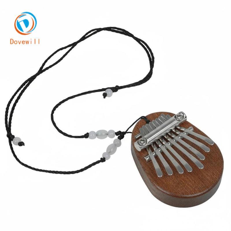 Mini Kalimba Nhỏ Gọn 8-Note Kalimba Mini Thumb Piano Di Động Nhạc Cụ Nhỏ Dây Bao Gồm