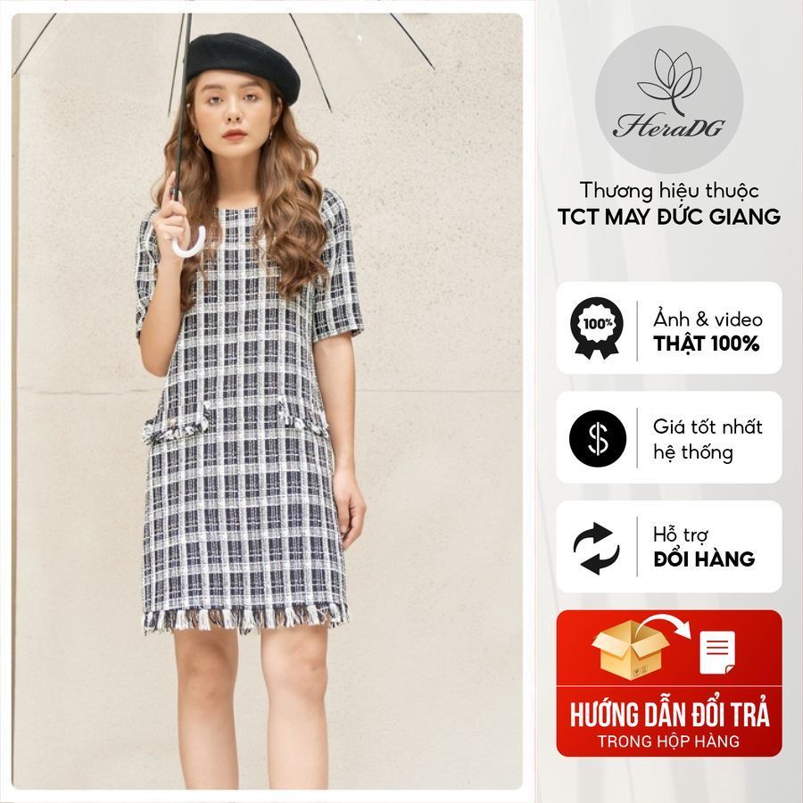 Đầm suông tweed HeraDG - WDC20011