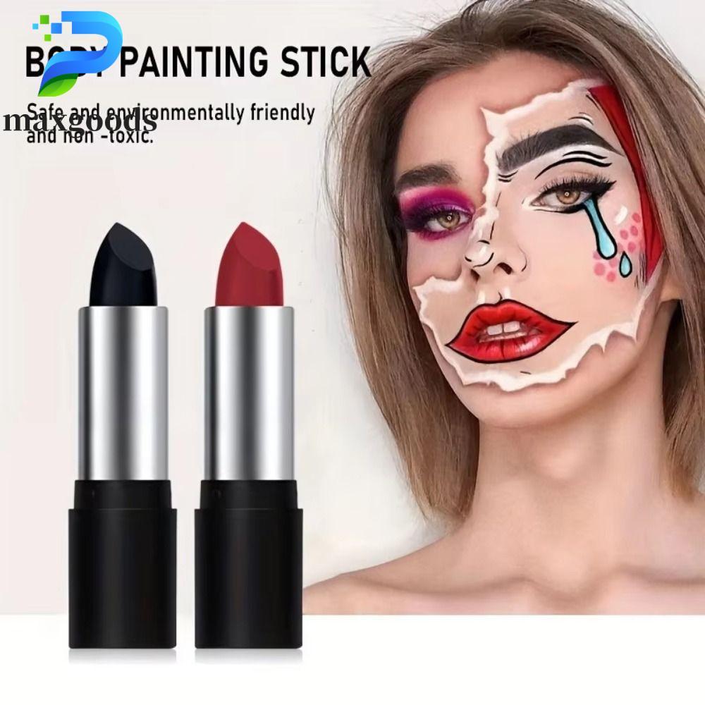 MAXGOODS Halloween Face Painting Stick, Face & Body Paint Quick-Dry Body Art Paint Stick, Sáng tạo l
