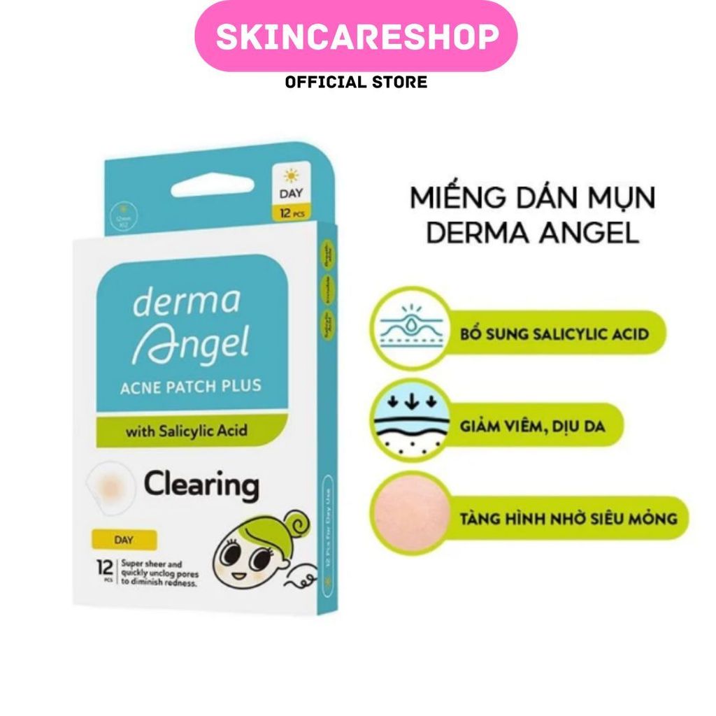Miếng dán mụn Derma Angel Acnes Patch Plus - Salisylic Acid