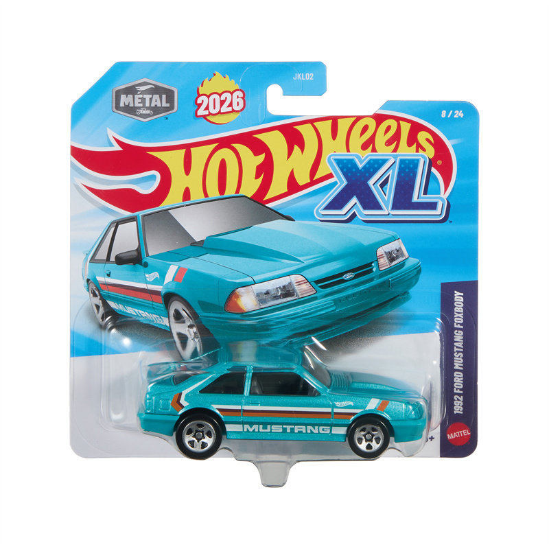 Hot Wheels JKL02 XL Quy mô lớn Ford MUSTANG MUSTANG Xe cơ bắp hotwheels