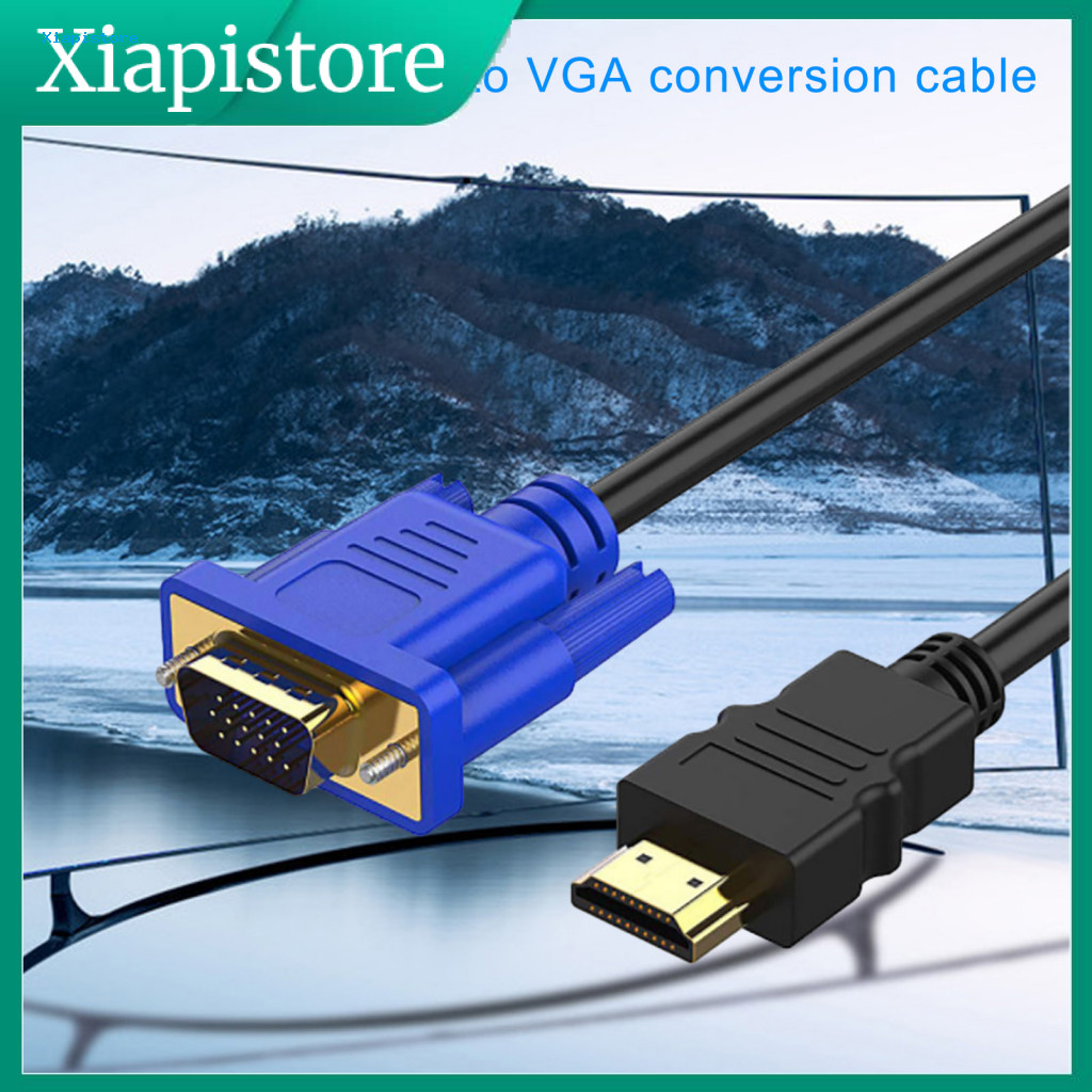 [XPT] Bộ chuyển đổi tương thích Vga sang HDMI HDMI Cáp chuyển đổi HDMI sang Vga 9,84ft Cáp chuyển đổ