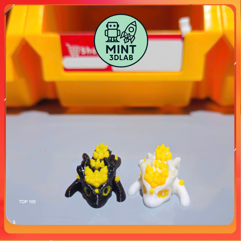 Móc Khóa Rồng Pha Lê In 3D Có Khớp Chuyển Động Ngầu – Động Vật Siêu Cute Siêu Độc Lạ | MINT 3DLAB