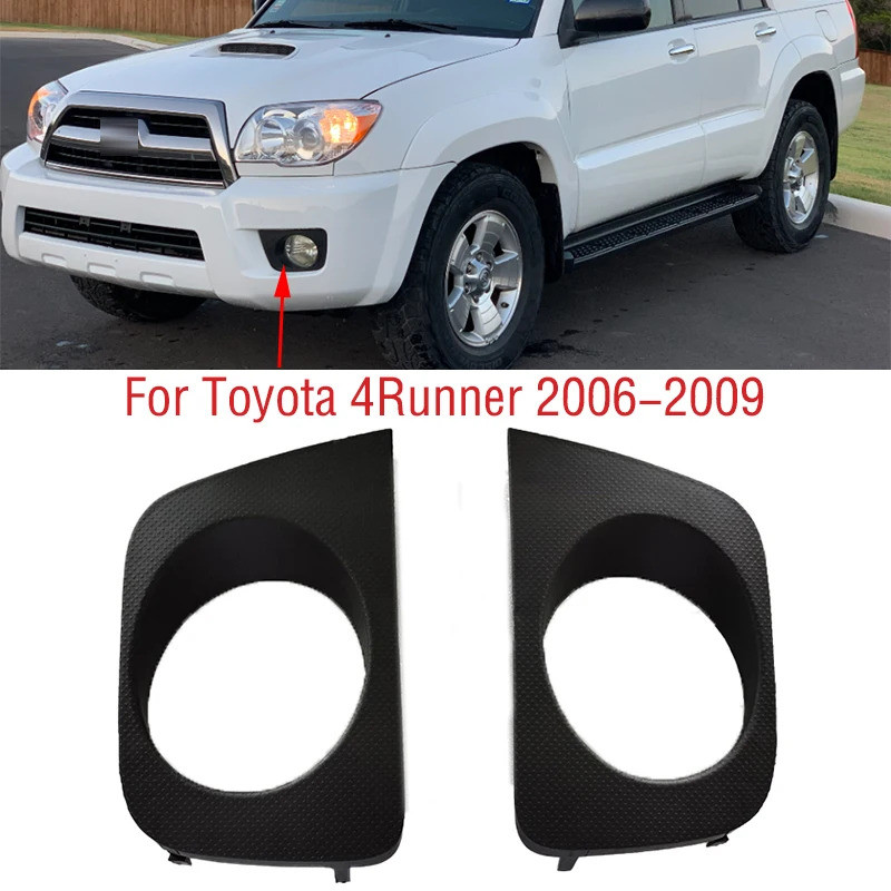 Xe Phía Trước Ốp Lưng Sương Mù Đèn Khung Bao Foglights Foglamp Viền Nắp Hood Cho Xe Toyota 4 Runner 