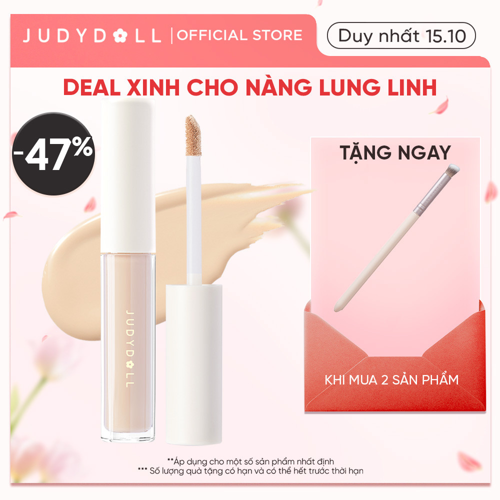 Kem Che Khuyết Điểm JUDYDOLL 3.2g Che Phủ Siêu Nhẹ Triệt Sắc Giúp Hiệu Chỉnh Màu Da Kiềm Dầu Lâu Trôi Chống Thấm Nước Suốt 24h