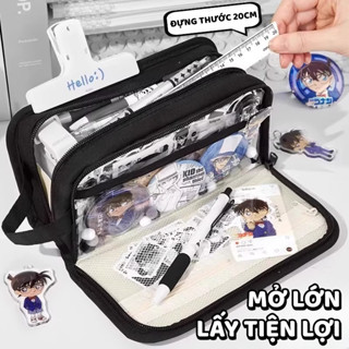  Túi Đựng Bút Basic Đơn Giản Nhiều Ngăn – Túi Bút To Dung Tích Lớn Dành Cho Học Sinh Đi Học 