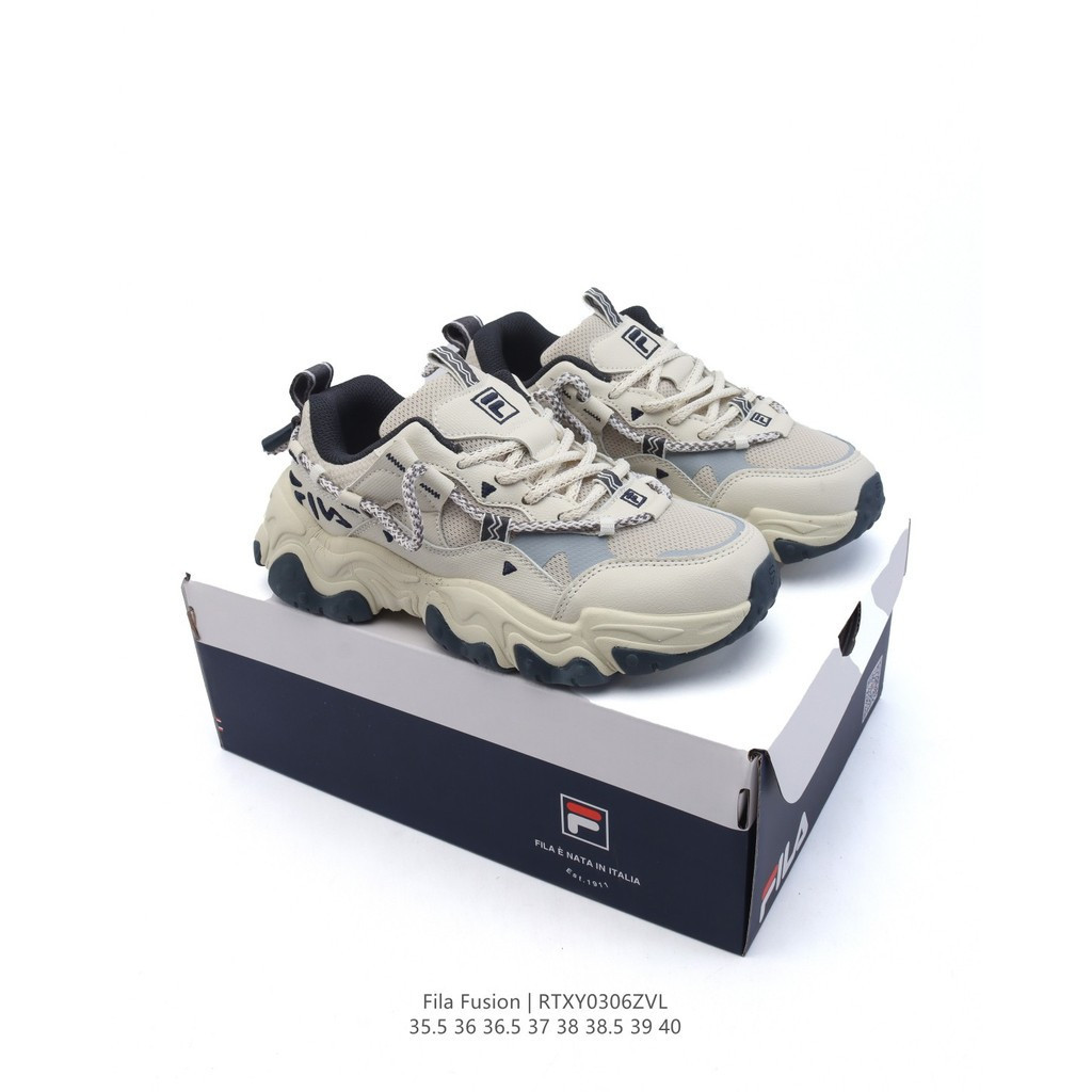 Fila / Fila Giày Nữ 2023 Chính Thức Phong Cách Mới Thoáng Khí Mèo Móng Vuốt Giày Bố Giày Thời Trang 