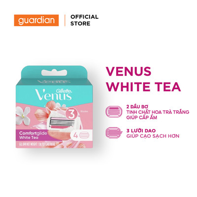 Lưỡi Dao Cạo Nữ Gillette Venus Hương Hoa Trà Trắng - Hộp 4 Lưỡi | Guardian Việt Nam