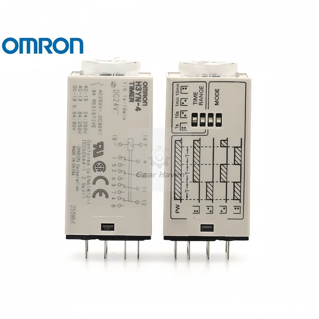 Rơle thời gian Omron H3YN-2 21 H3YN-4 Hẹn giờ có thể điều chỉnh 24DC
