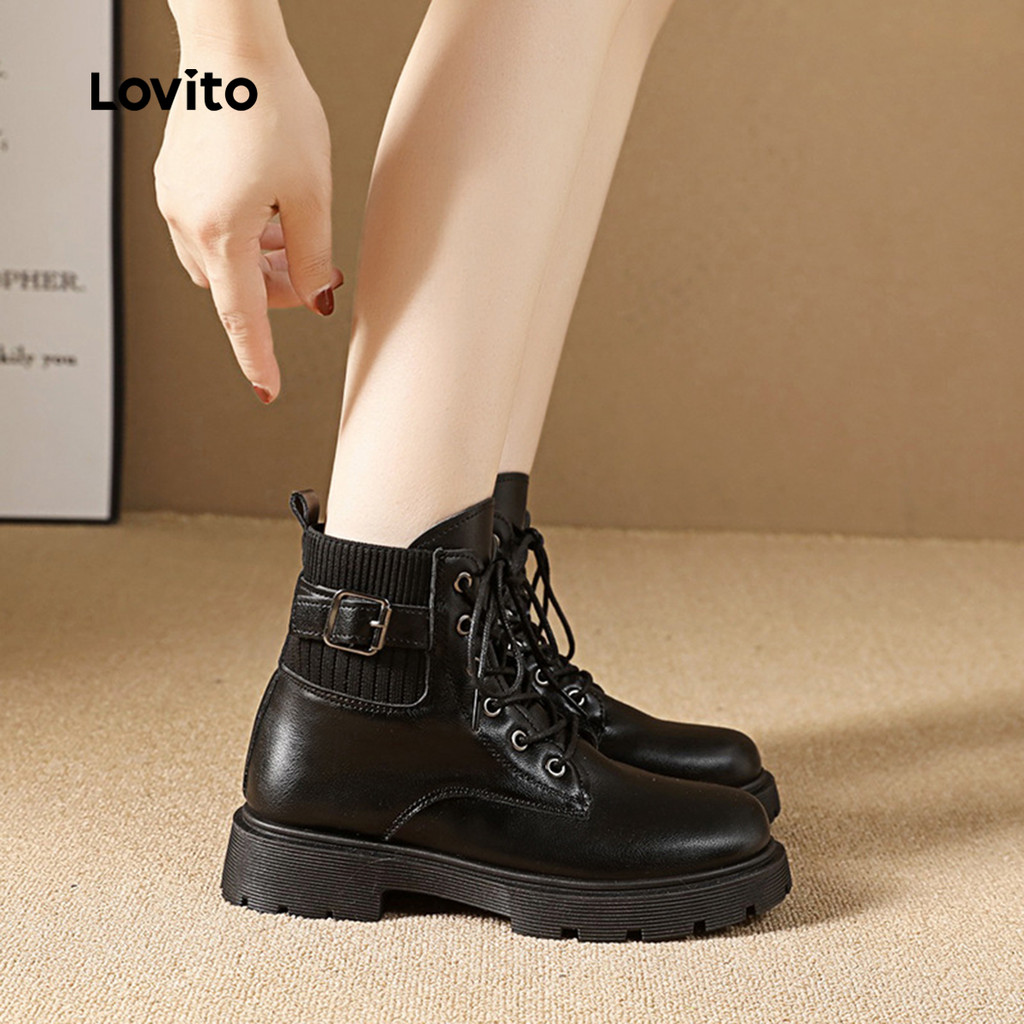 Lovito Boots Dệt Chất Sang Trọng Cho Phụ Nữ LFA100021 | BigBuy360 - bigbuy360.vn