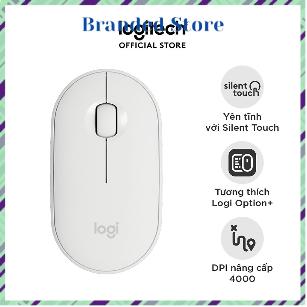 Chuột Bluetooth Logitech Pebble Mouse 2 M350s - Hàng chính hãng