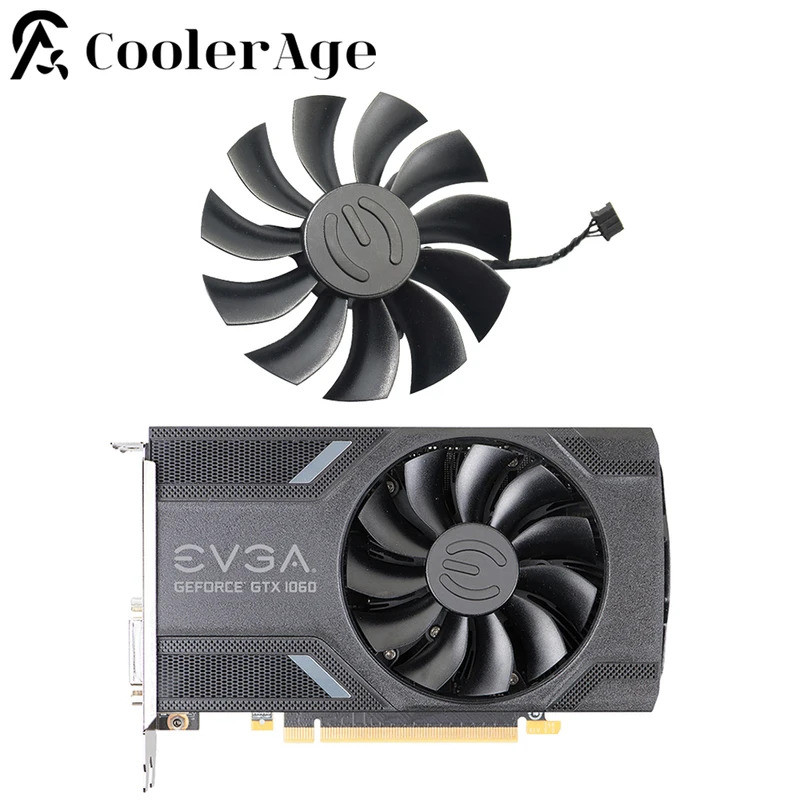 Ii85MM PLA09215B12H 4Pin GTX 1060 ITX Quạt Card Video Dành Cho EVGA GeForce GTX 1060 960 950 SC Chơi