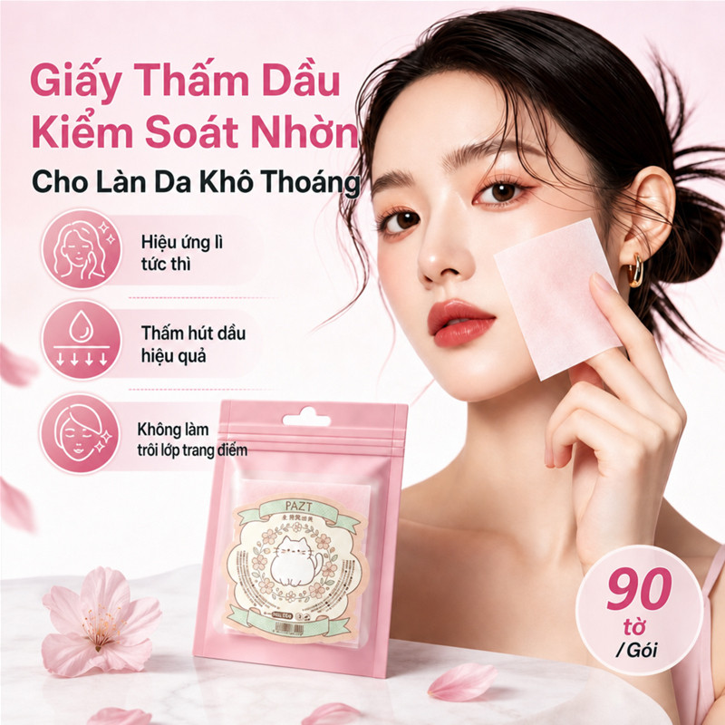 [Oil Control] [Shine-Free Look] [Oil-Free Skin in Seconds] Face Blotting Paper/Portable Oil Absorbin