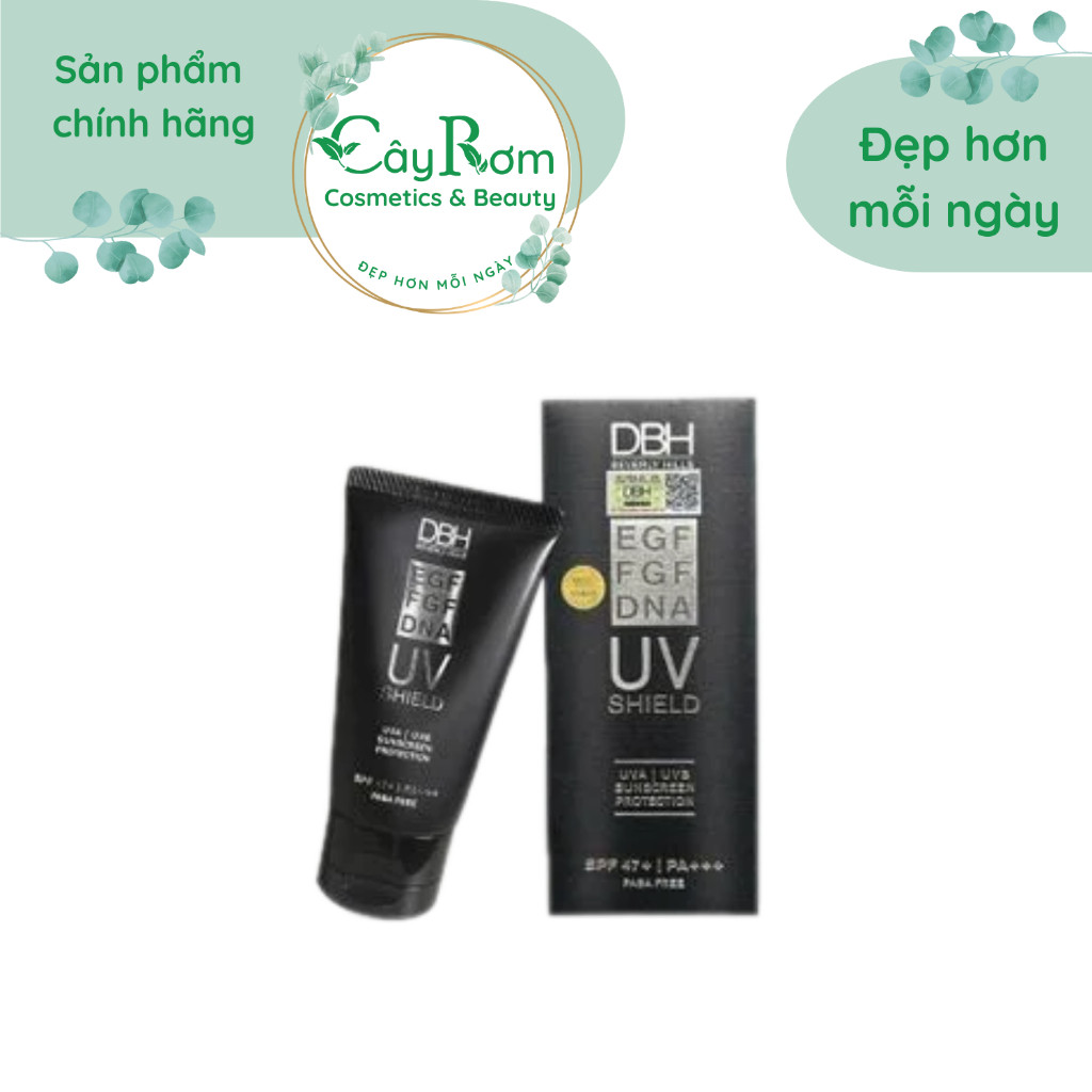 TN Kem Chống Nắng DBH EGF-FGF-DNA UV Shield SPF47+ PA+++ (Mẫu Mới) 60ml Cây Rơm Cosmetics
