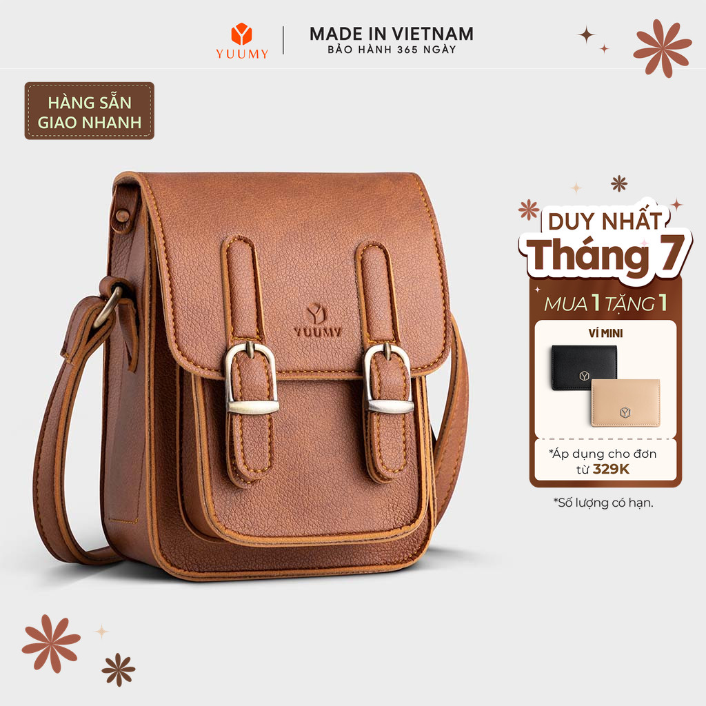 Túi Yuumy (Thời trang nữ đi chơi size 13 - Túi đeo chéo da Seasand YN118) Bagsmart