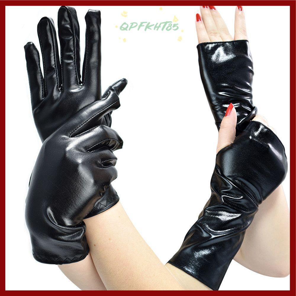 QPFKHT85 Găng Tay Da Gothic Hip-Hop Dance Gothic Punk Dress Up