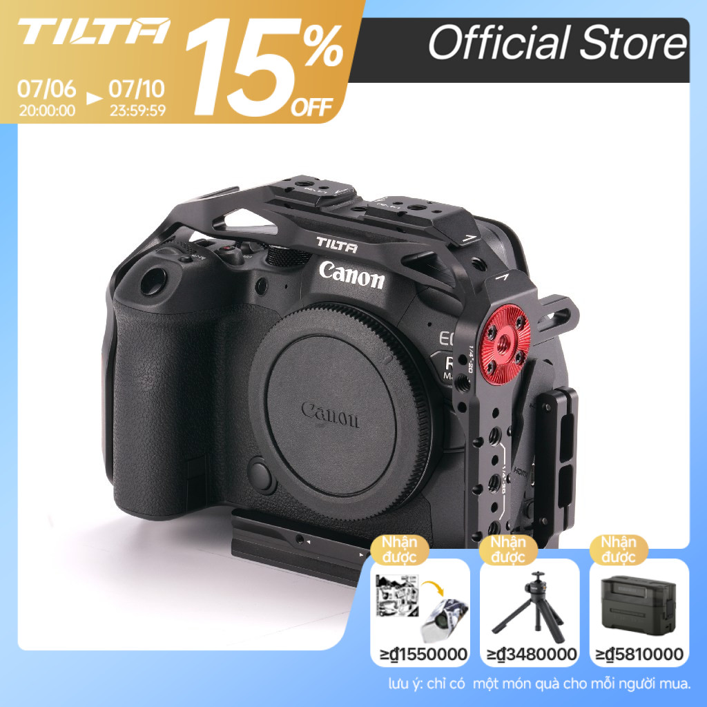 Tilta Canon R6 Mark II R6M2 TA-T45-A-B Full camera Lồng Cho Canon R6 Mark II R6 M2 Nửa camera Lồng 1