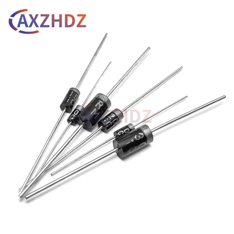 Bộ 50 FR104 FR107 FR157 FR204 FR207 FR257 FR304 FR307 1A 1.5A 2A 2.5A 3A 400V 1000V DO41 DO15 DO27 B