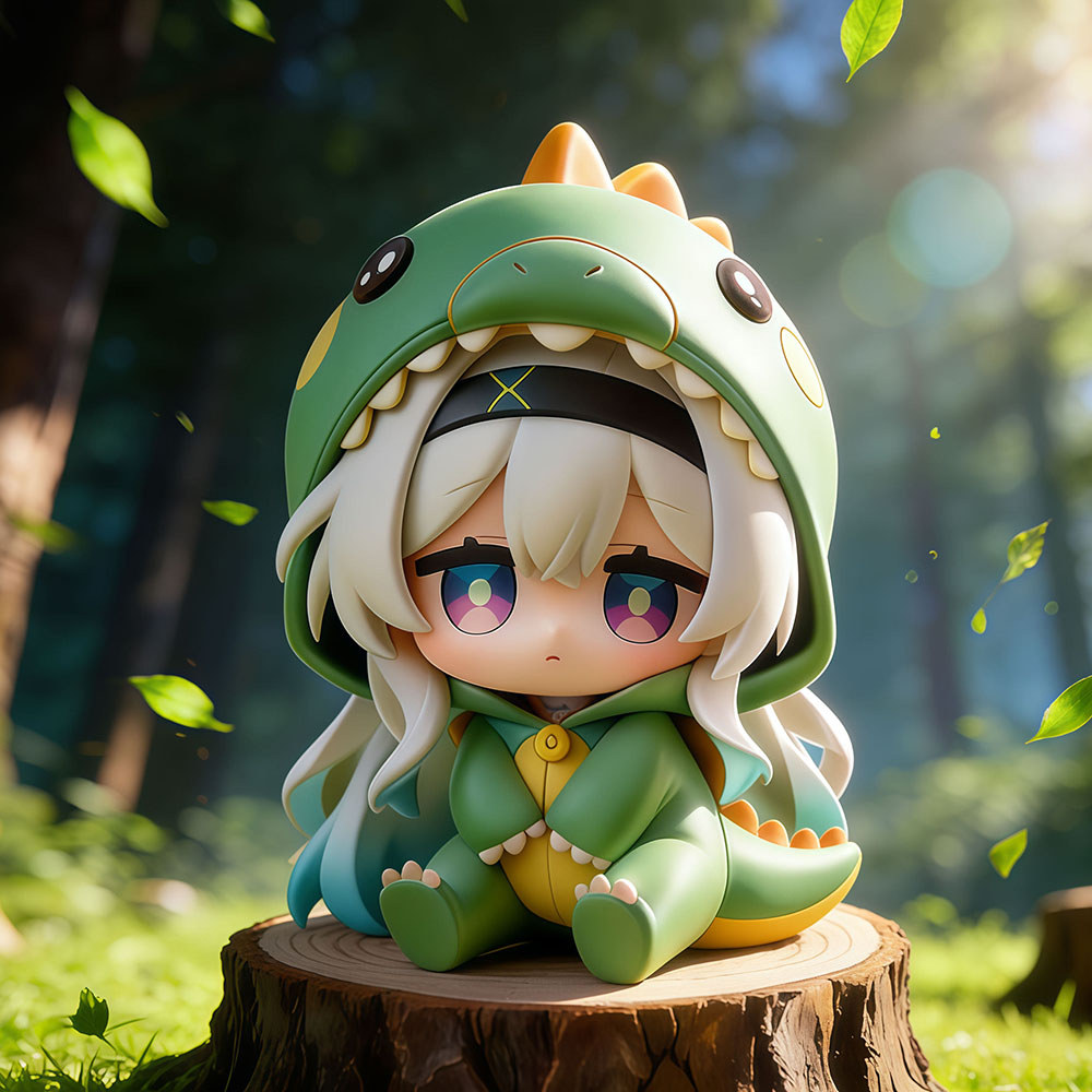 Trò Chơi Honkai: Star Rail Firefly Khủng Long FIgure Dễ Thương Firefly Q Phiên Bản Sưu Tập Đồ trang 