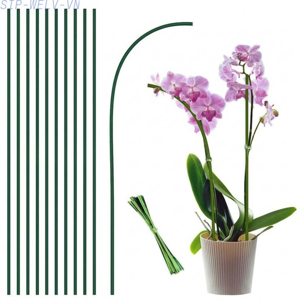 {WELV}Bendable Plant Support Stakes: Tall & for Supports for Orchids & Plants