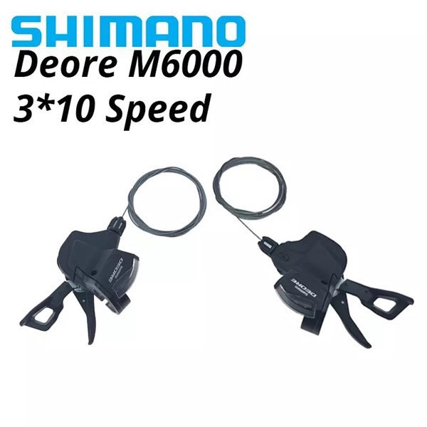Tay bấm xả Shimano DEORE Sl- M6000 2/3x10 Speed Có mặt kính