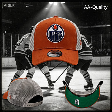AA- Kỷ Nguyên Mới Edmonton Oilers Có Thể Điều Chỉnh Mũ Bóng ChàyClassic Rust Trucker Edition 9Forty 