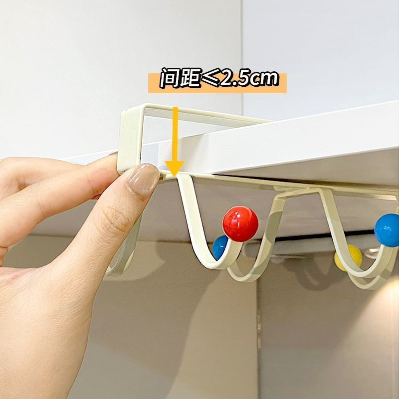 New Product#Shelf cabinet door under-cabinet cup and kitchenware storage organizer, under-hanging ra