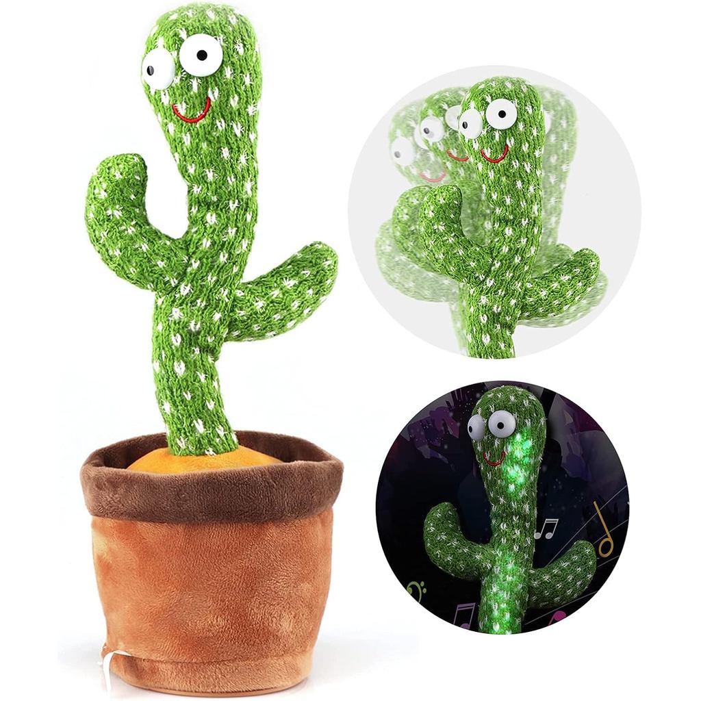 Starhig Dancing Cactus Talking Toy, Wrigle Singing Cactus, Lặp lại những gì bạn nói, Hát, Khiêu vũ, 