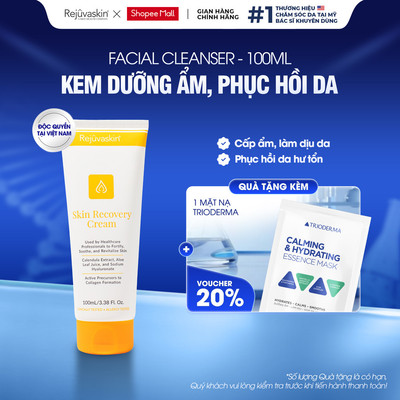 Kem Dưỡng Ẩm Phục Hồi Da Rejuvaskin Skin Recovery Cream - Skincare Dưỡng Da Tầng Sâu - 100ml