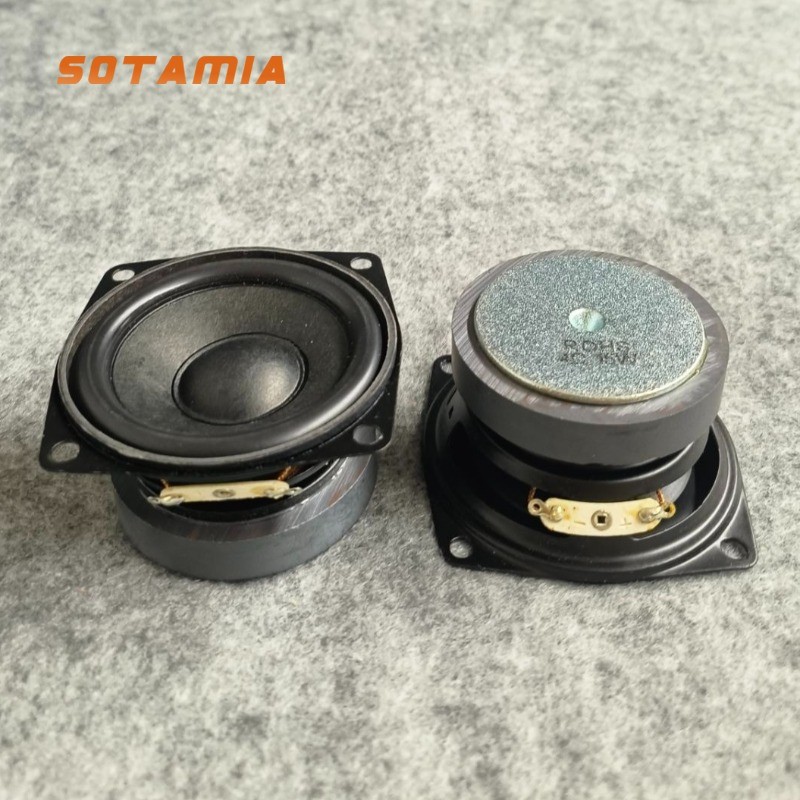 SOTAMIA 2 Chiếc Loa Siêu Trầm 2.5 Inch 4 Ohm 15W Loa Tần Số Thấp 4R 15W Loa Âm Thanh Âm Thanh Loa HI