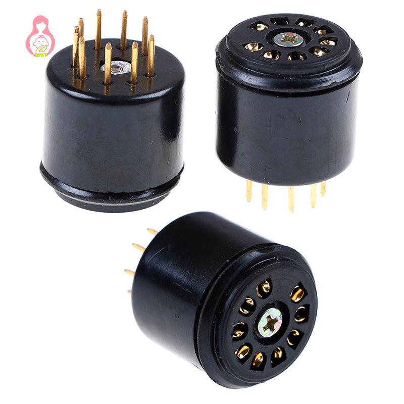 [DPGT] 2x tấm vàng 9pin bakelite ống soet kiểm tra tiết kiệm cho 12AX7 ECC83 5670 6DJ8