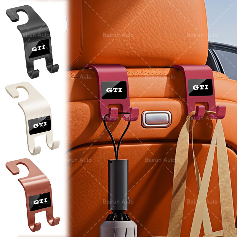 1 / 2 / 4 Chiếc Nhỏ Gọn Tựa Đầu Ô Tô Móc ABS Ghế Sau Tàu Sân Bay Móc Cho POLO Golf 5 6 7th generatio