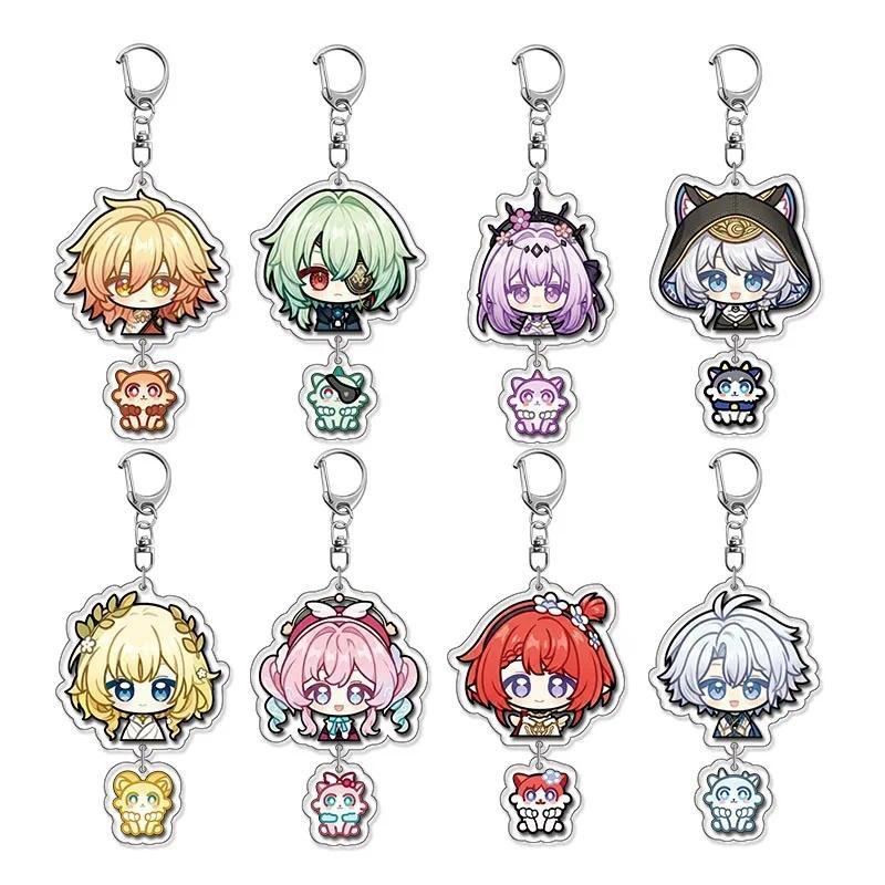 Móc Khoá Honkai Star Rail Anime KeyChain Cyrene Anaxagoras Men Key Chain for Women  Cosplay Mô hình 