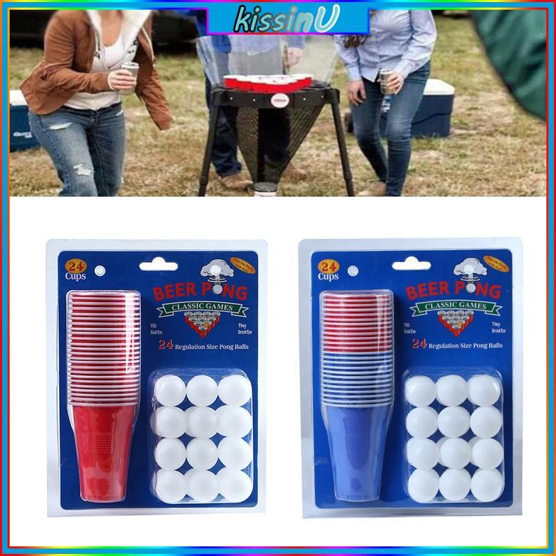 Kiss Adults Drinking Game Board Game Game với 24 cốc Pingpong có thể tái sử dụng