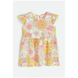 Váy bé gái H&M auth cotton mềm mát | Đầm trẻ em hoạ tiết xinh form xoè | Váy bé gái mùa hè 1-6 tuổi