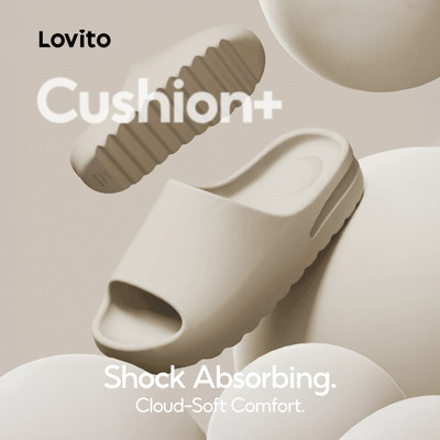 Lovito Sandal Đế Bằng Phong Cách Hàn Quốc Tối Giản Thoải Mái Dành Cho Nữ LFAS1034