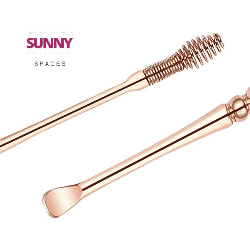 [Sunny Spaces] Dụng cụ đào ráy tai xoắn ốc bằng thép không gỉ hai đầu Earpi Earwax Dụng cụ đào ráy t