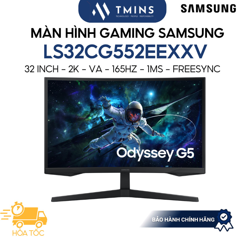 [Hỏa tốc] Màn Hình Gaming SAMSUNG Odyssey G5 G55C LS27CG552EEXXV, LS32CG552EEXXV (27-32inch/2K/VA/16