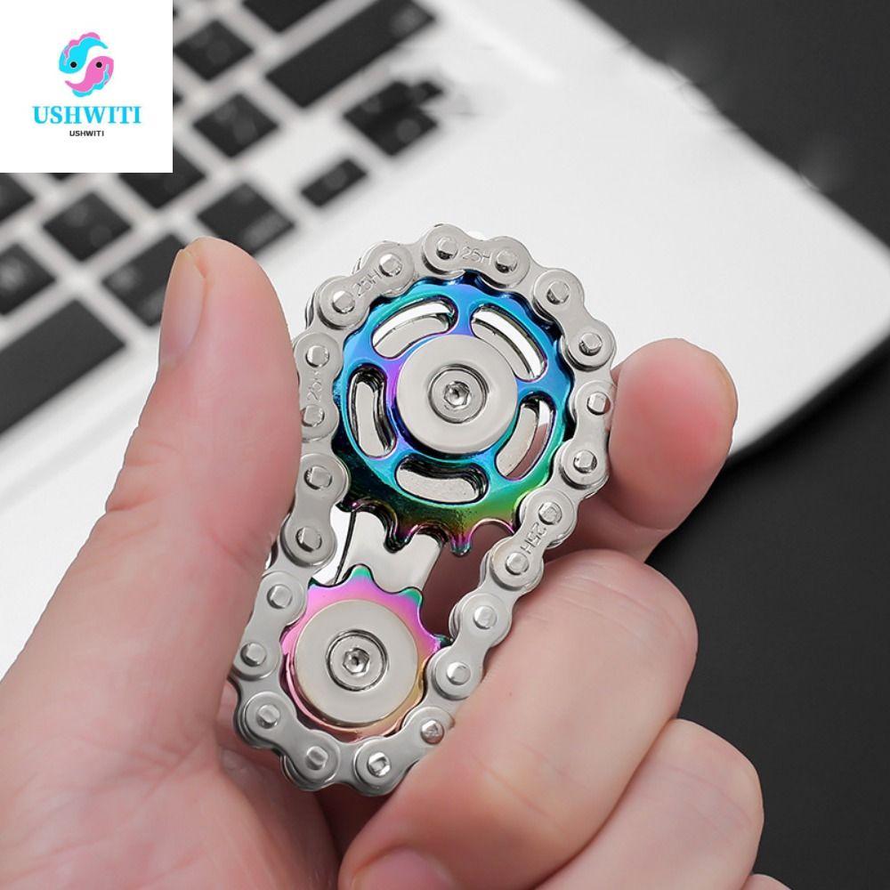 MLINX Con Quay Giải Tỏa Căng Thẳng, Spinner Bánh Răng Xích Kim Loại, Đồ Chơi Fidget Spinner Gyroscop