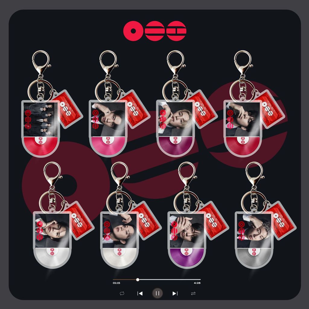 BTS BTS Acrylic Móc Khóa CD Móc Khóa Băng Acrylic Phụ Kiện Ngôi Sao Hàng Hóa