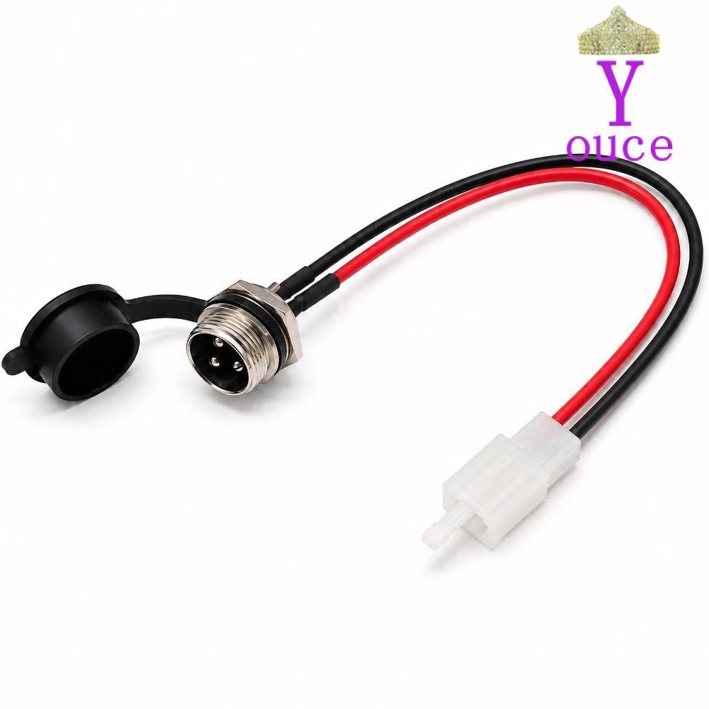 Cổng sạc xe tay ga YOUCE, Dây nguồn 3 chân 17AWG, Bộ phận thay thế chuyên nghiệp Ổ cắm sạc đa năng c